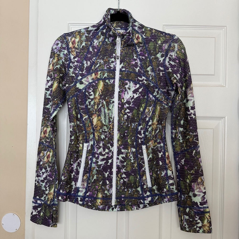 Lululemon Define Jacket Floral Green - Size 4